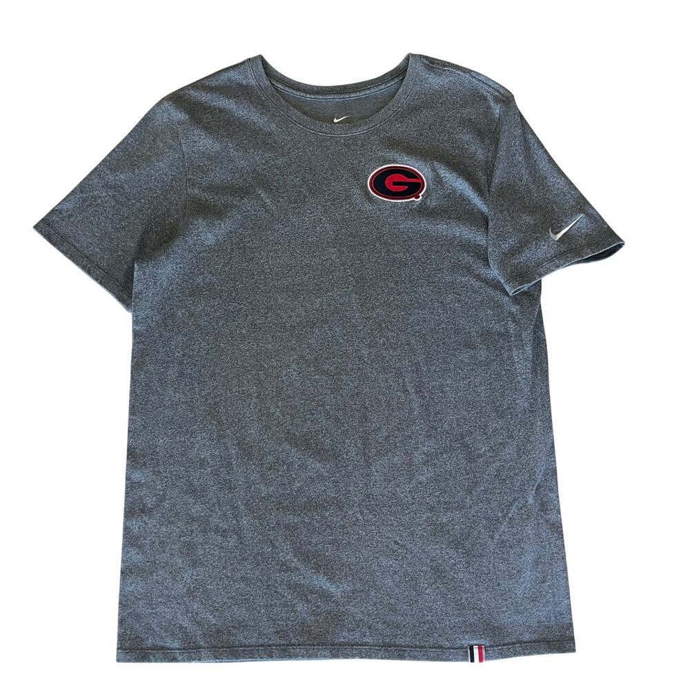 Nike Men's LG Georgia Bulldogs Embroidered Logo Patch Athletic Cut T-shirt